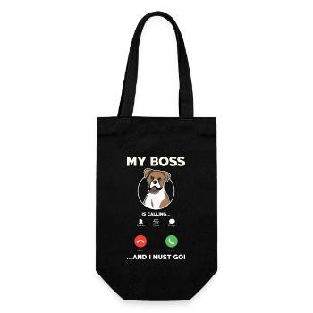 Boxerhundbesitzer Idee Lustig - Geschenkbeutel für Flaschen - Schwarz - Vorne