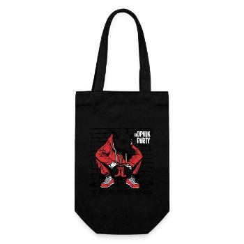 We Are People, Slavic Squat, Gopnik Party - Gift Bag for Bottles - black - Front