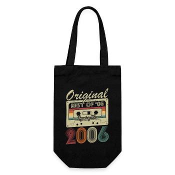 Idée originale de cadeau d’anniversaire Vintage 2006 - Sac à bouteille - noir - Devant