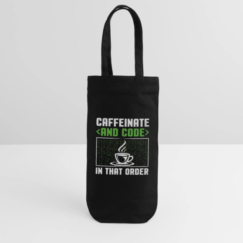 Café Codage Programmeur Codeur Développeur Nerd Coff Sac à bouteille