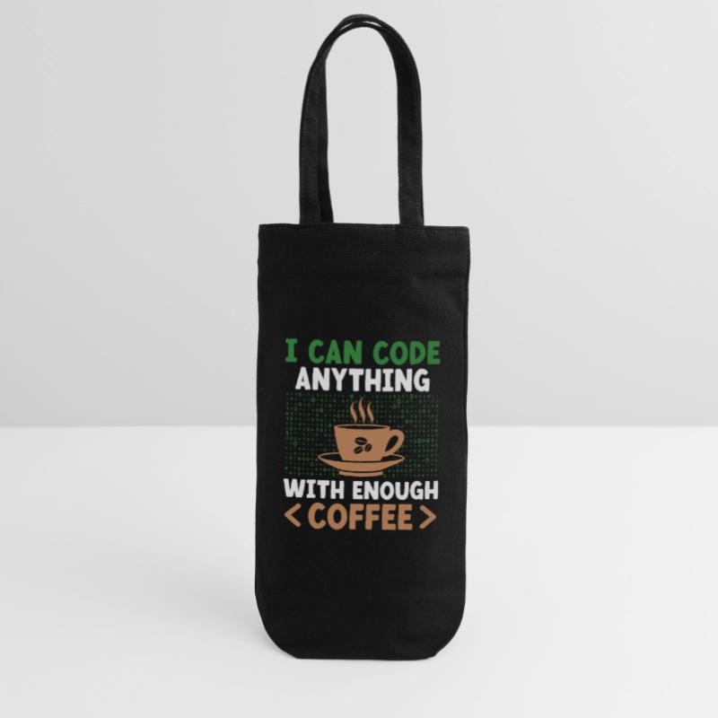 Café Codage Programmeur Codeur Développeur Nerd Coff Sac à bouteille
