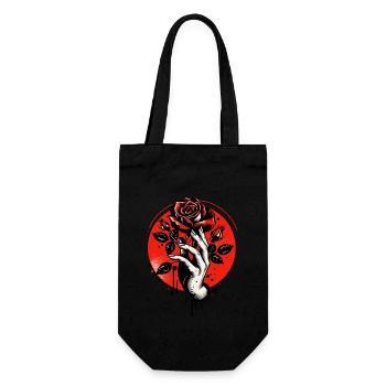 Crimson Embrace - Gift Bag for Bottles - black - Front