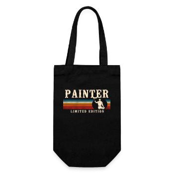 House Painter Decorator Retro - Gift Bag for Bottles - black - Front