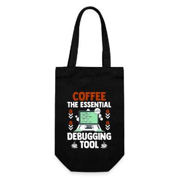 Café Codage Programmeur Codeur Développeur Nerd Coff - Sac à bouteille - noir - Devant