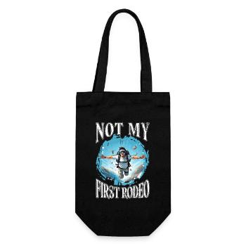 SKYDIVER Fallschirmspringen SKYDIVING - Geschenkbeutel für Flaschen - Schwarz - Vorne