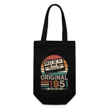 Millésime 1951 - Né légendaire - Sac à bouteille - noir - Devant