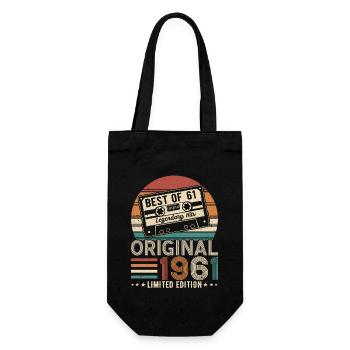 Geburtstagslegende 2011 - Geschenkbeutel für Flaschen - Schwarz - Vorne