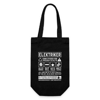 May contain traces of sarcasm - Gift Bag for Bottles - black - Front