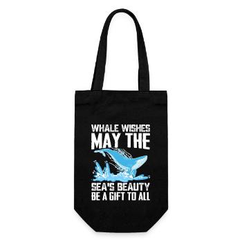 Que la beauté de la mer soit un cadeau pour tous - Sac à bouteille - noir - Devant