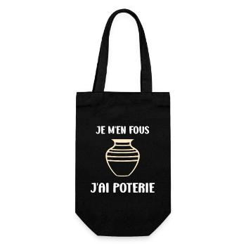 Humour pots de Poterie - Sac à bouteille - noir - Devant