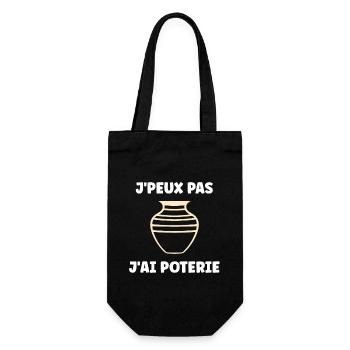 Humour pots de Poterie - Sac à bouteille - noir - Devant