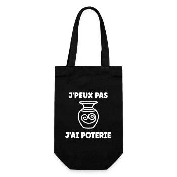 Humour pots de Poterie - Sac à bouteille - noir - Devant
