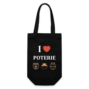 Humour pots de Poterie - Sac à bouteille - noir - Devant