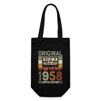Born legends 1958 - Gift Bag for Bottles - black - Front