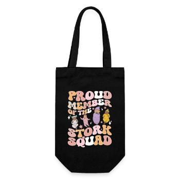 Nurse Baby Maternity Nurse - Gift Bag for Bottles - black - Front