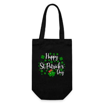 Accessoires de la Saint-Patrick Irlande Shamrock décoration - Sac à bouteille - noir - Devant
