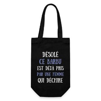 Barbu Couple Homme Humour Saint Valentin Cadeau - Sac à bouteille - noir - Devant