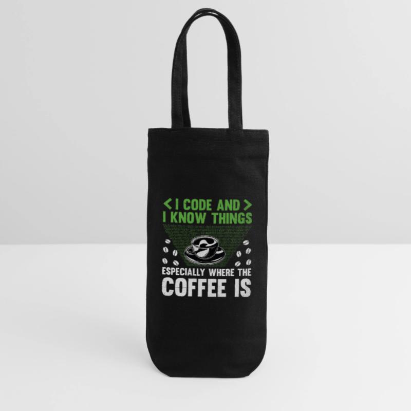 Coffee Coding Programmer Coder Developer Nerd Coff Gift Bag for Bottles