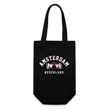 Amsterdam Pays-Bas Hollande Souvenir - Sac à bouteille - noir - Devant