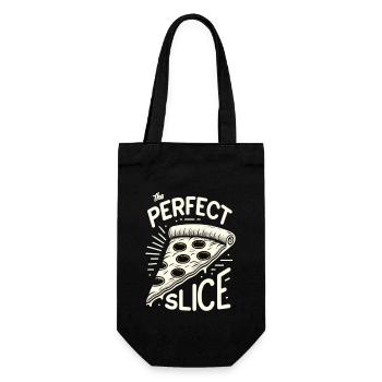 Funny pizza lover pizza enthusiast - Gift Bag for Bottles - black - Front
