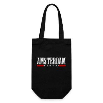 Amsterdam Pays-Bas Hollande Souvenir - Sac à bouteille - noir - Devant