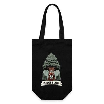 Maple Syrup Canada Tradition and Cones - Gift Bag for Bottles - black - Front