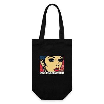L’incroyable et fantastique femme du Pop Art - Sac à bouteille - noir - Devant