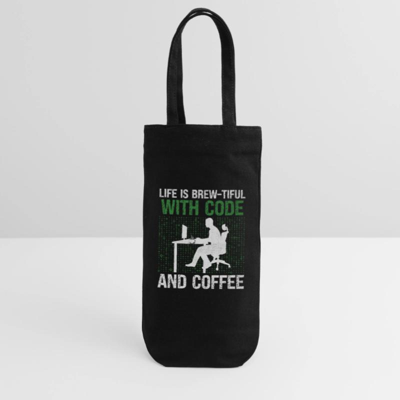 Coffee Coding Programmer Coder Developer Nerd Coff Gift Bag for Bottles