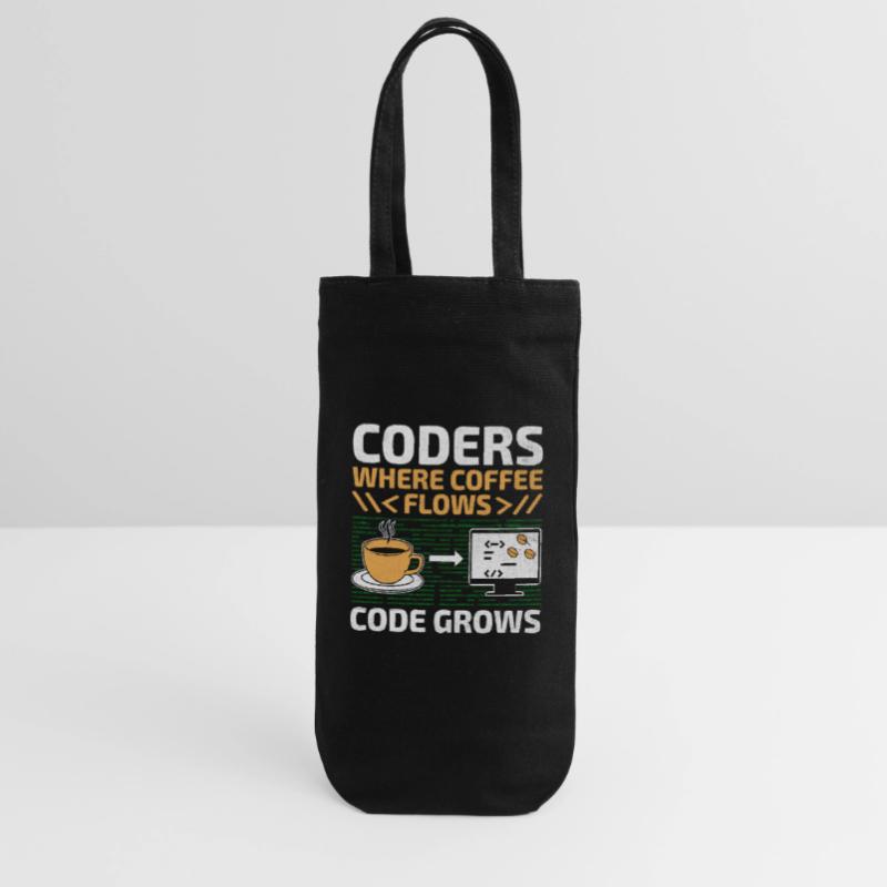 Kaffee-Codierung Programmierer Programmierer Entwickler Nerd Coff Geschenkbeutel für Flaschen