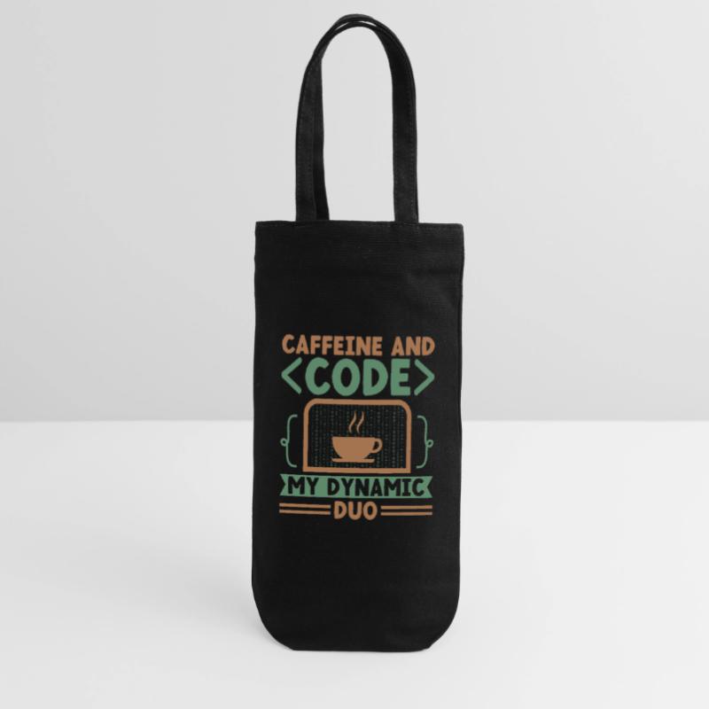 Café Codage Programmeur Codeur Développeur Nerd Coff Sac à bouteille