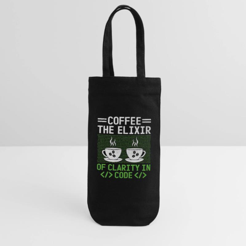 Café Codage Programmeur Codeur Développeur Nerd Coff Sac à bouteille