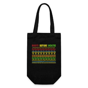 Sankofa Symbol Adinkra Ghana Black - Gift Bag for Bottles - black - Front