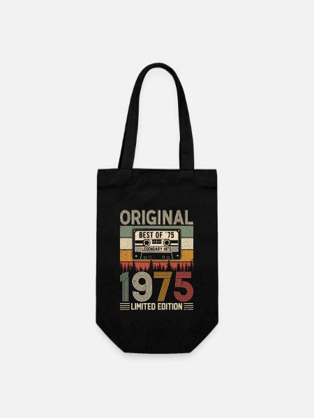 Millésime 1975 anniversaire joie - Sac à bouteille - noir