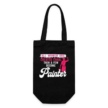 House Painter Decorator Female - Gift Bag for Bottles - black - Front