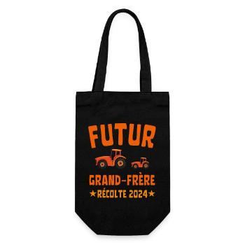 futur grand frère récolte 2024 tracteur - Sac à bouteille - noir - Devant