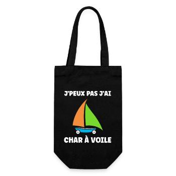 Humour Char à voile - Sac à bouteille - noir - Devant