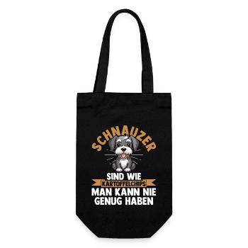 Schnauzer géant Schnauzer chien - Sac à bouteille - noir - Devant