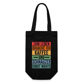 Schnauzer géant Schnauzer pour chien Schnauzer au café - Sac à bouteille - noir - Devant