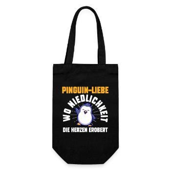 Cute Penguin - Gift Bag for Bottles - black - Front