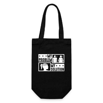 Amoureux de la santé mentale Mon problème Mon pictogramme Maman - Sac à bouteille - noir - Devant