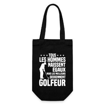 Hommes égaux meilleurs deviennent Golfeurs - Sac à bouteille - noir - Devant