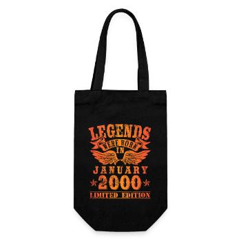 Les légendes sont nées en Janvier 2000 Anniversaire - Sac à bouteille - noir - Devant