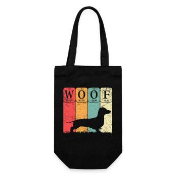 Teckel Chien Tableau Périodique Éléments Amoureux Des Chiens - Sac à bouteille - noir - Devant