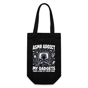 Asmr Chuchotement Asmr Enthousiaste Pleine conscience - Sac à bouteille - noir - Devant
