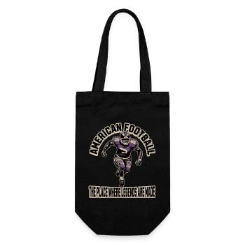 Touchdown Unsere American Football Kollektion - Geschenkbeutel für Flaschen - Schwarz - Vorne