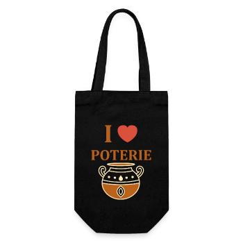 Poterie - Sac à bouteille - noir - Devant