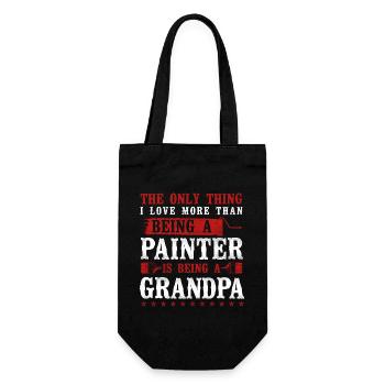 House Painter Decorator Grandpa - Gift Bag for Bottles - black - Front