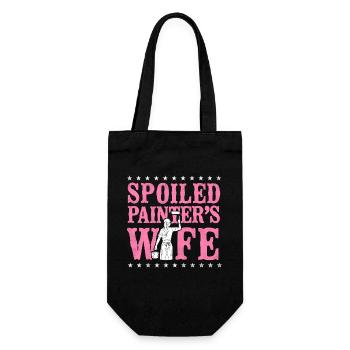 House Painter Decorator Wife - Geschenkbeutel für Flaschen - Schwarz - Vorne
