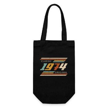 Classique 1974 Original Vintage anniversaire 1974 - Sac à bouteille - noir - Devant
