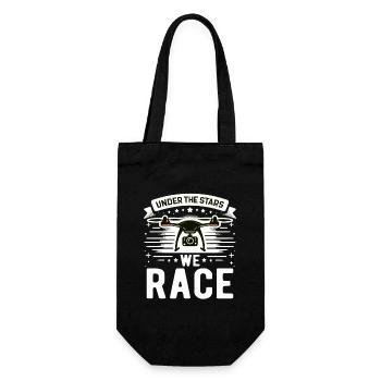 Drone Pilot Grandpa Gift Idea Old Man With - Gift Bag for Bottles - black - Front